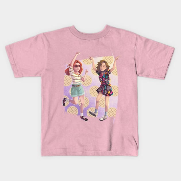 El & Max Kids T-Shirt by Jennifer Teh Art